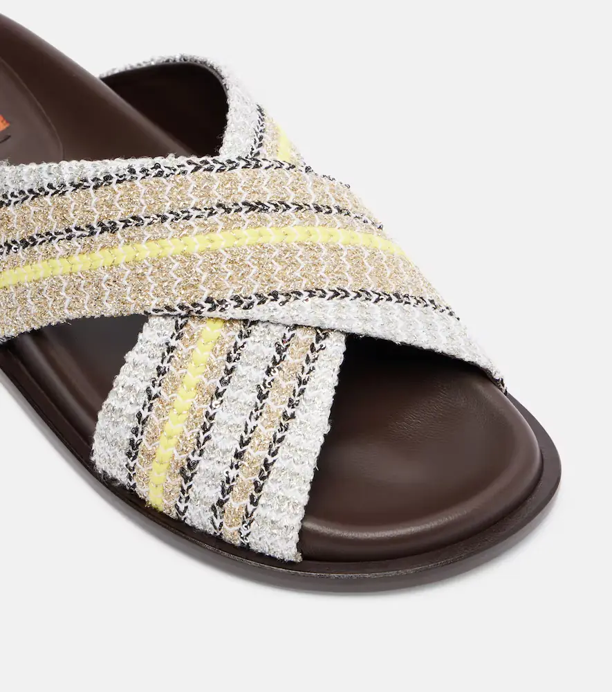 Missoni Viola striped lamé sandals | Thumbnail 3