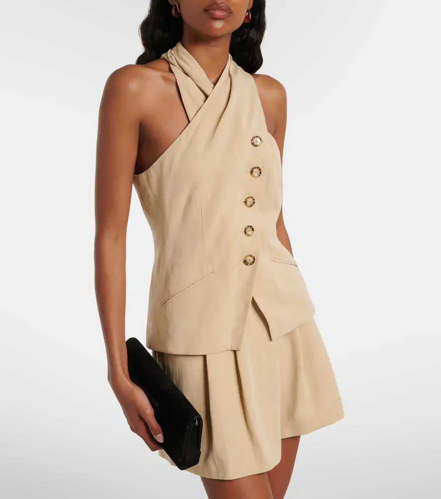 Veronica Beard Pacey halterneck top | Thumbnail 4