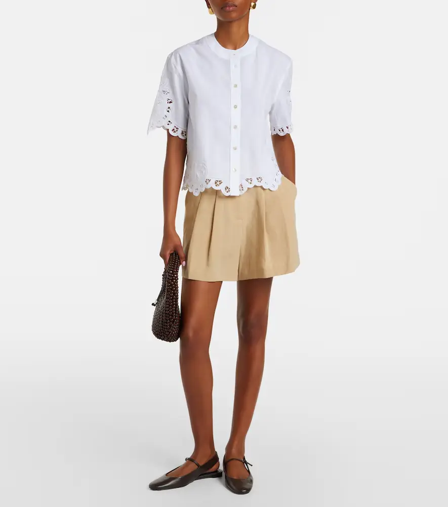 Veronica Beard Gables pleated shorts | Thumbnail 5 Veronica Beard Gables pleated shorts | Thumbnail 5