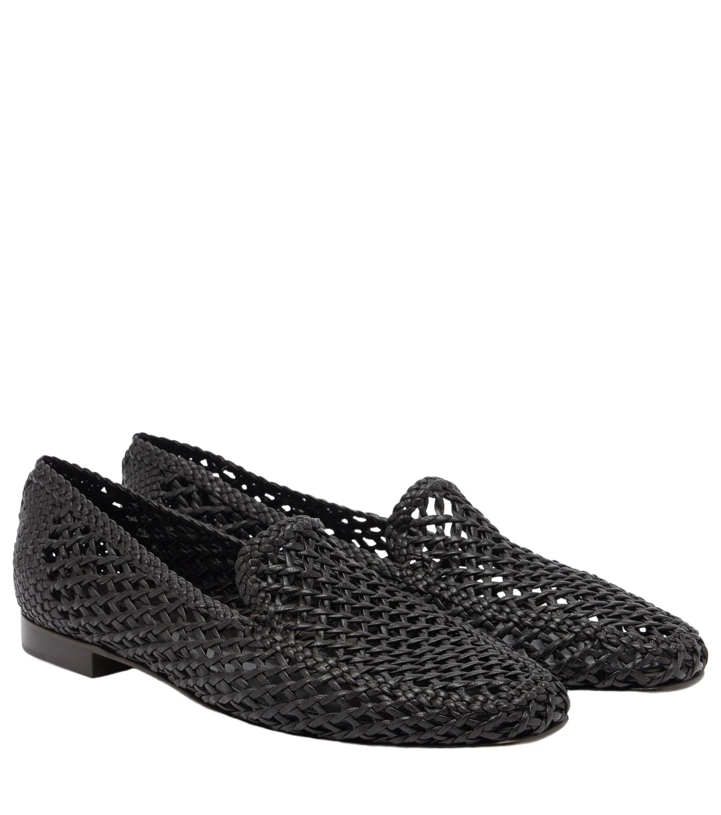 Le Monde Béryl Soft woven leather slip-on shoes