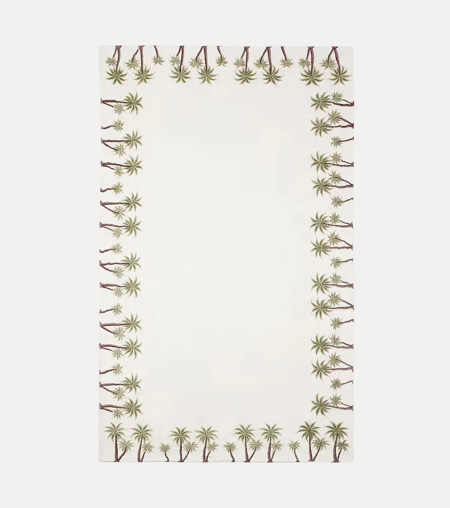 LES OTTOMANS Embroidered cotton tablecloth | Thumbnail 4