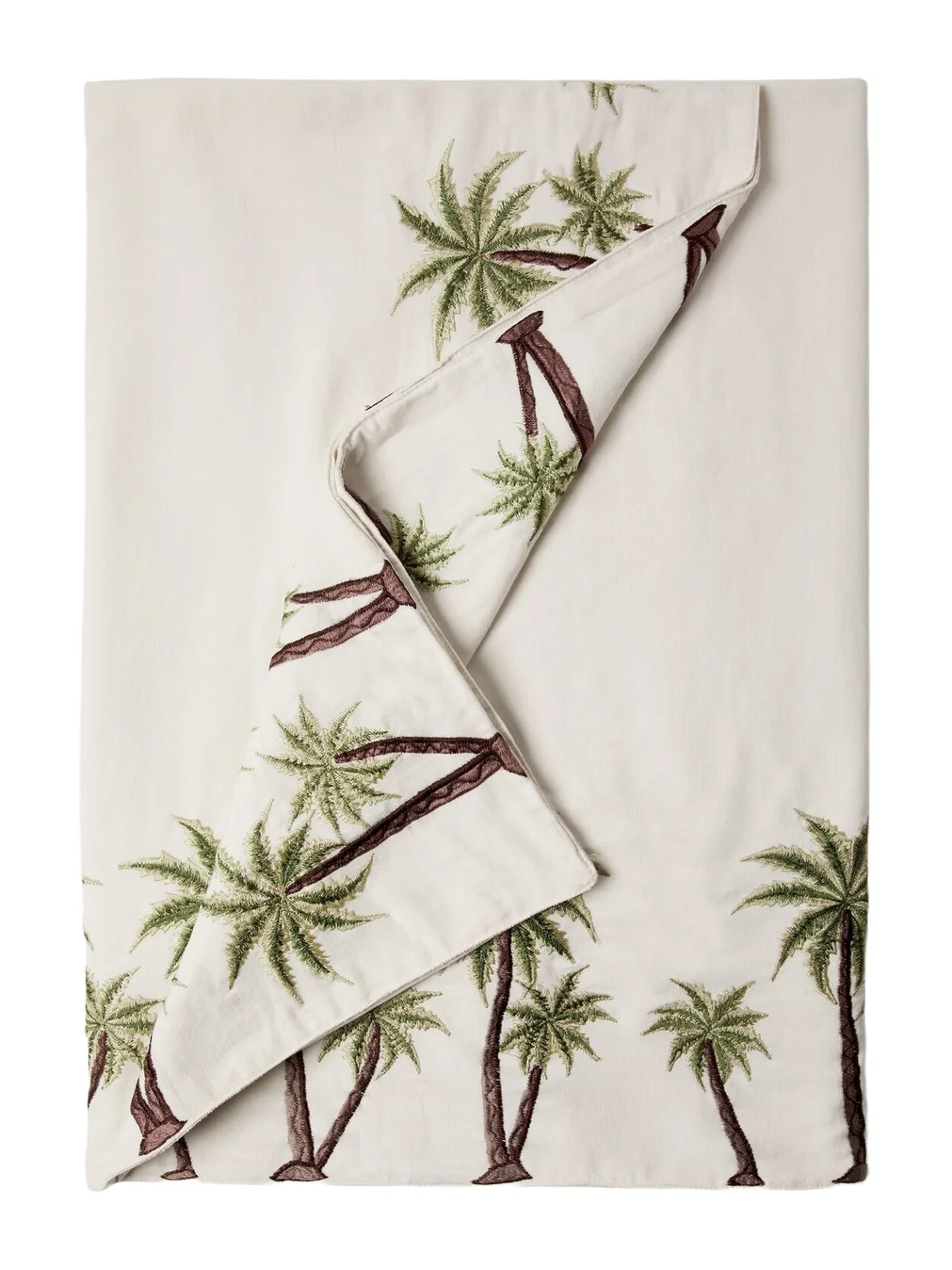 LES OTTOMANS Embroidered cotton tablecloth