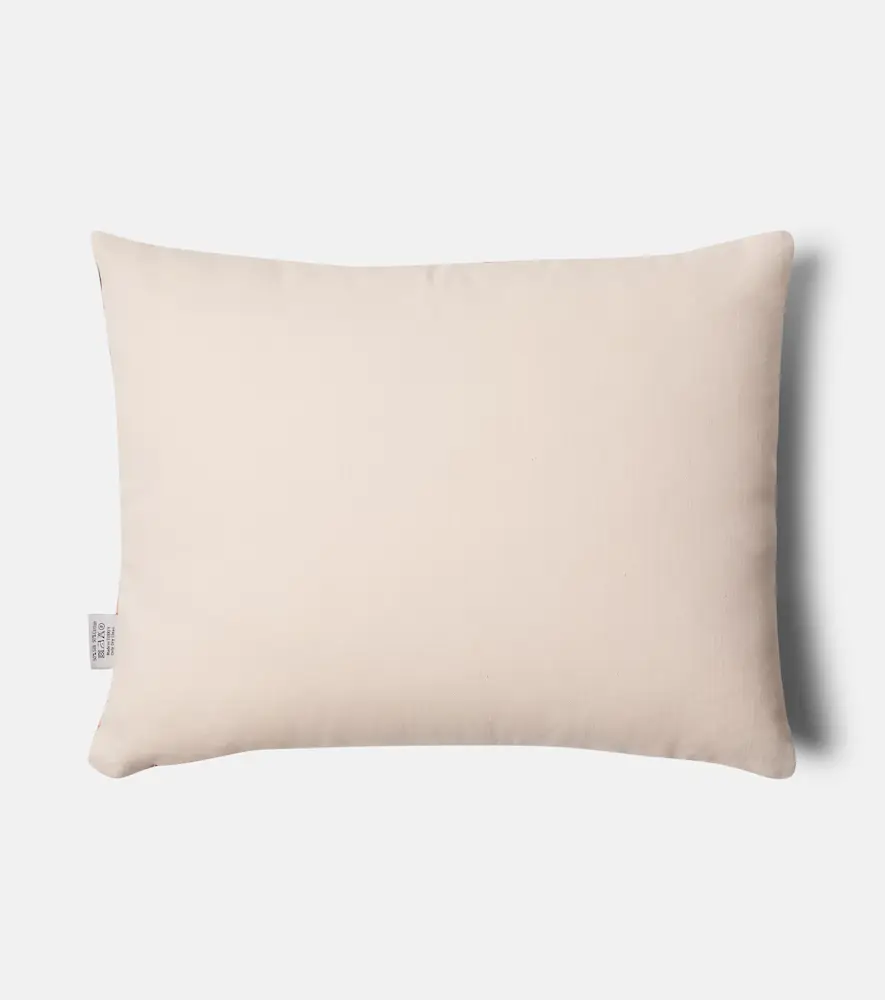 LES OTTOMANS Striped silk and cotton velvet cushion | Thumbnail 4
