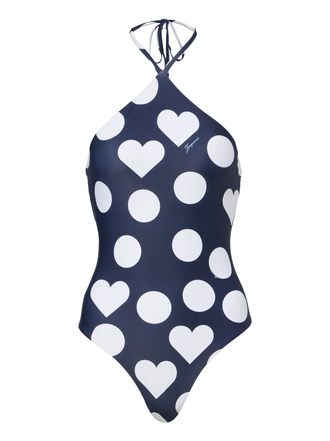 Jacquemus Bastide printed halterneck swimsuit