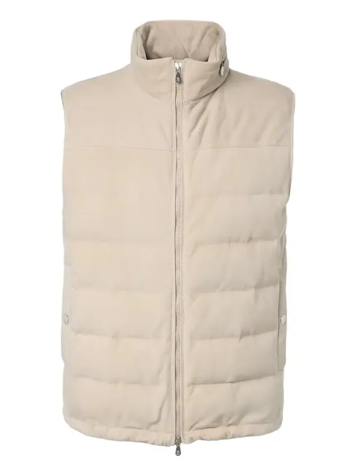 Suede down vest Suede down vest