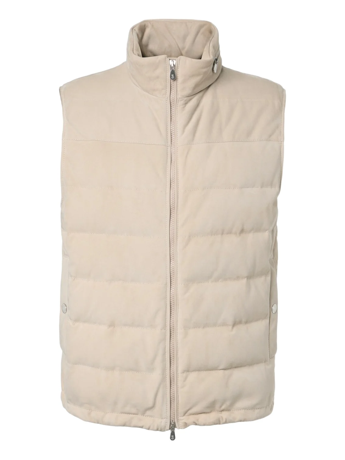 Suede down vest