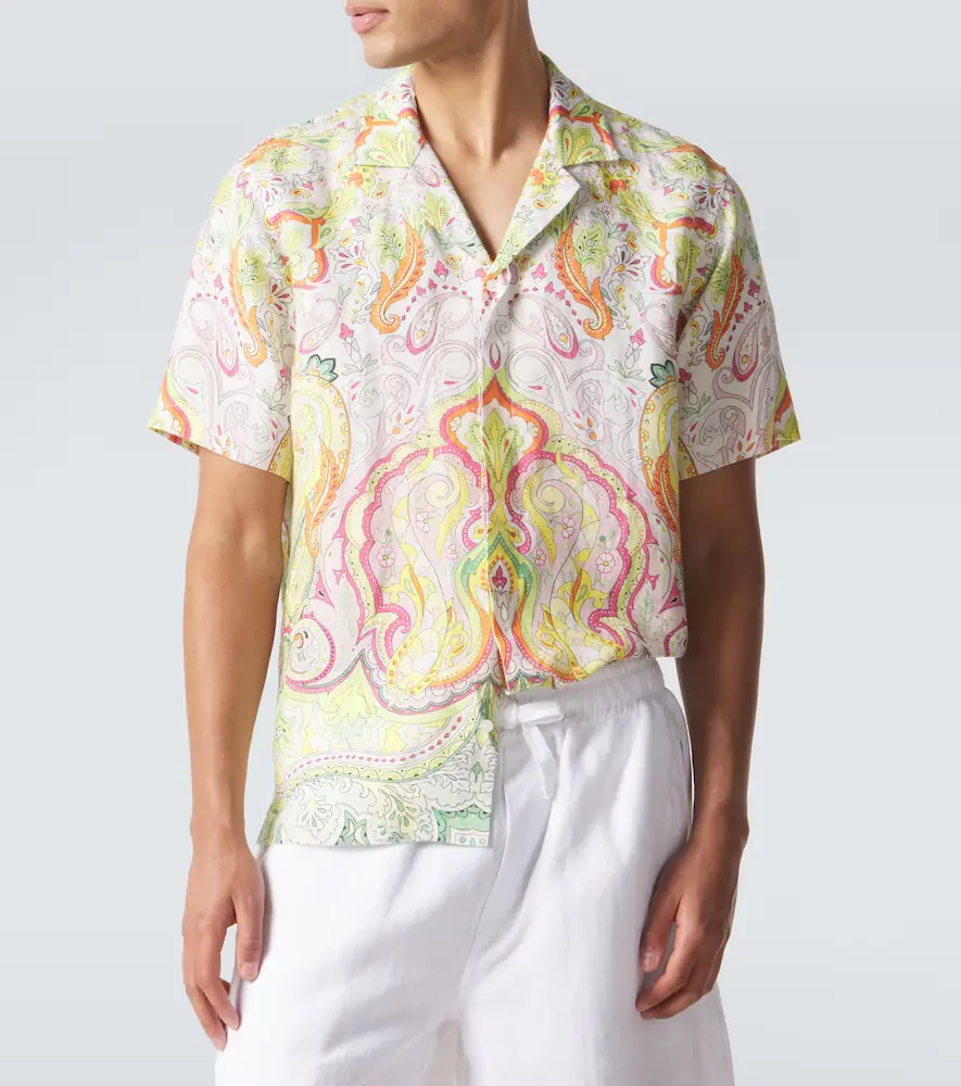 Orlebar Brown Maitan printed linen bowling shirt | Thumbnail 3 Orlebar Brown Maitan printed linen bowling shirt | Thumbnail 3