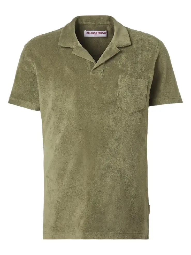 Terry cotton toweling polo shirt Terry cotton toweling polo shirt