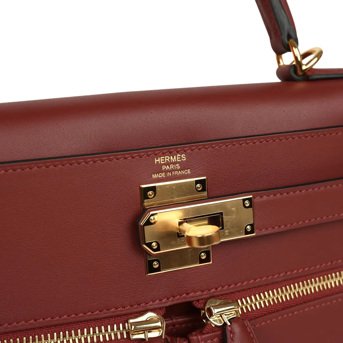 HERMÈS Hermes Kelly Lakis 28 Rouge H Swift Gold Hardware | Thumbnail 9 HERMÈS Hermes Kelly Lakis 28 Rouge H Swift Gold Hardware | Thumbnail 9