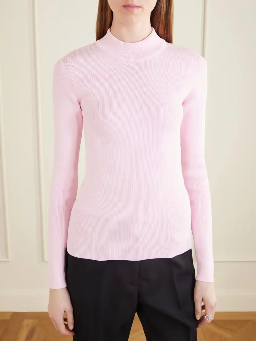 Jil Sander Ribbed-knit Jersey Sweater | Thumbnail 3 Jil Sander Ribbed-knit Jersey Sweater | Thumbnail 3