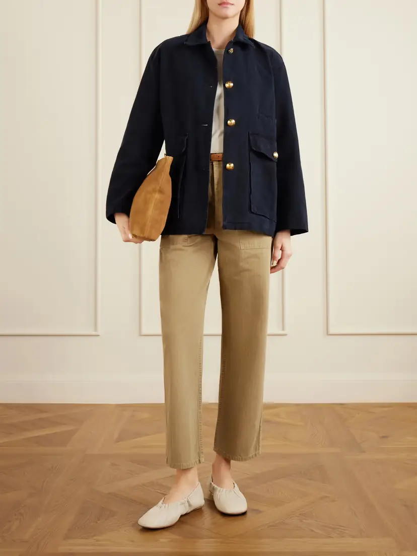 Nili Lotan Devin Corduroy-trimmed Cotton-canvas Jacket | Thumbnail 2