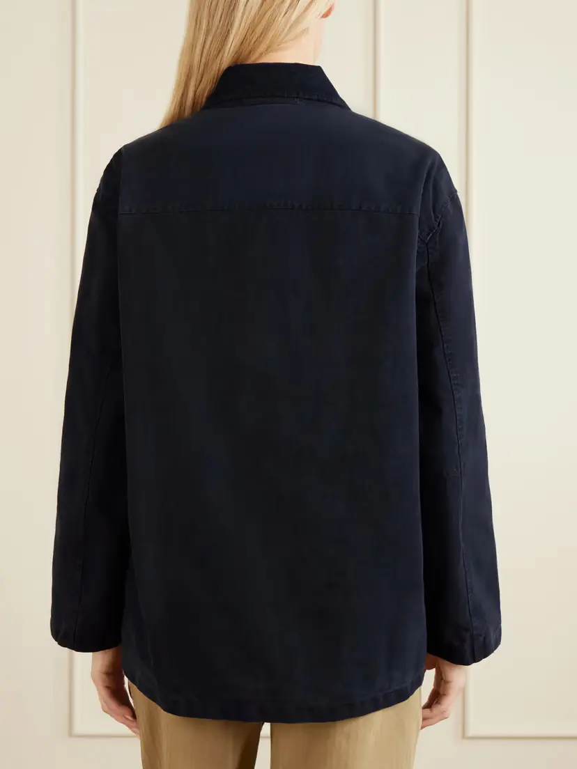 Nili Lotan Devin Corduroy-trimmed Cotton-canvas Jacket | Thumbnail 4