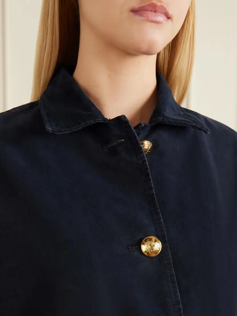 Nili Lotan Devin Corduroy-trimmed Cotton-canvas Jacket | Thumbnail 5