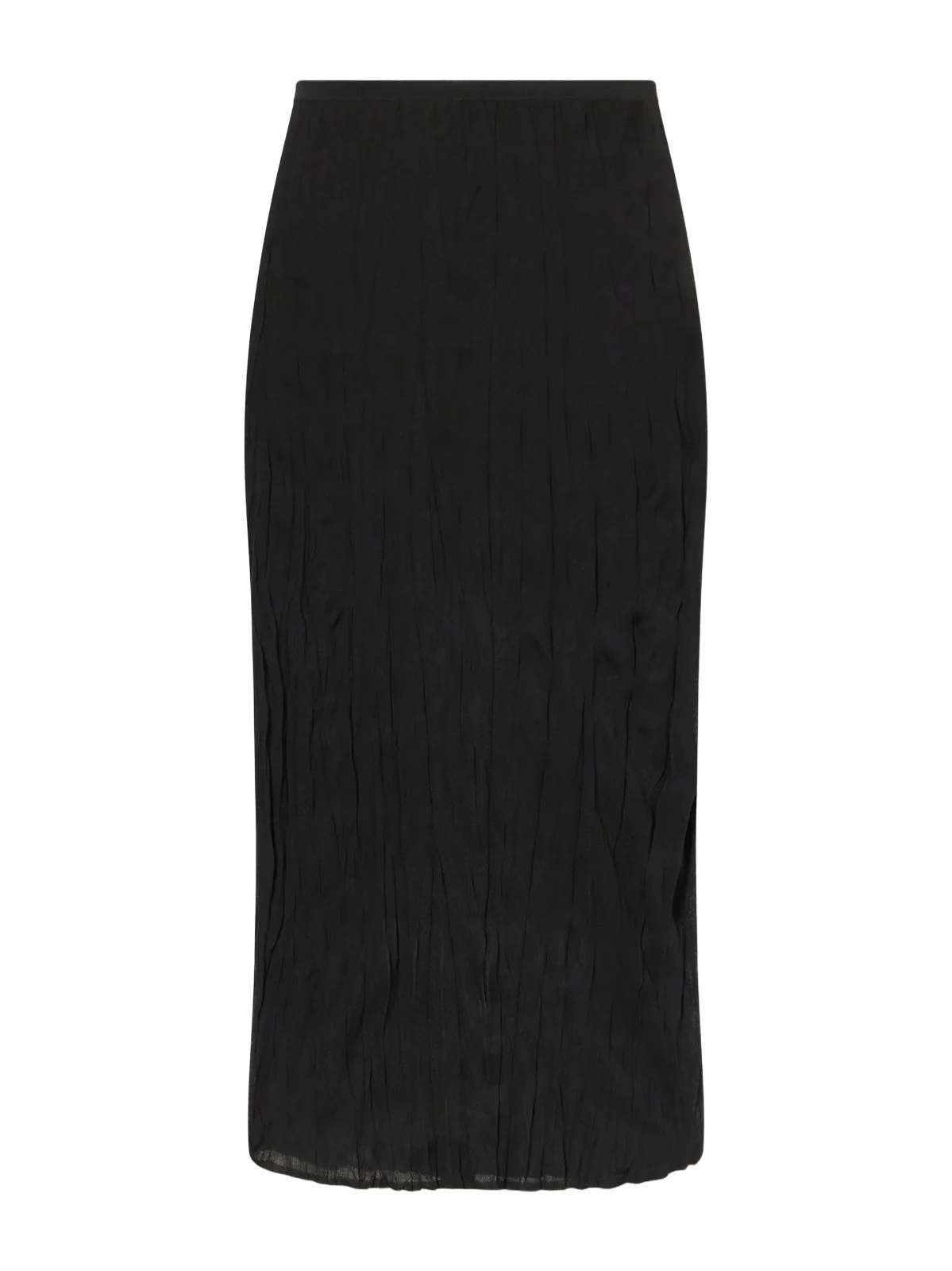 TOTEME Crinkled Knit Viscose Midi Skirt