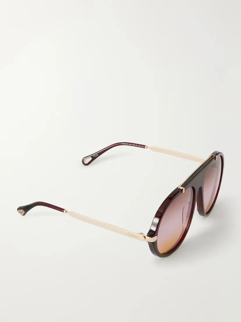 Chloé Aly Aviator-frame Acetate Sunglasses | Thumbnail 3 Chloé Aly Aviator-frame Acetate Sunglasses | Thumbnail 3