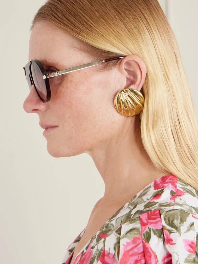 Chloé Aly Aviator-frame Acetate Sunglasses | Thumbnail 5 Chloé Aly Aviator-frame Acetate Sunglasses | Thumbnail 5