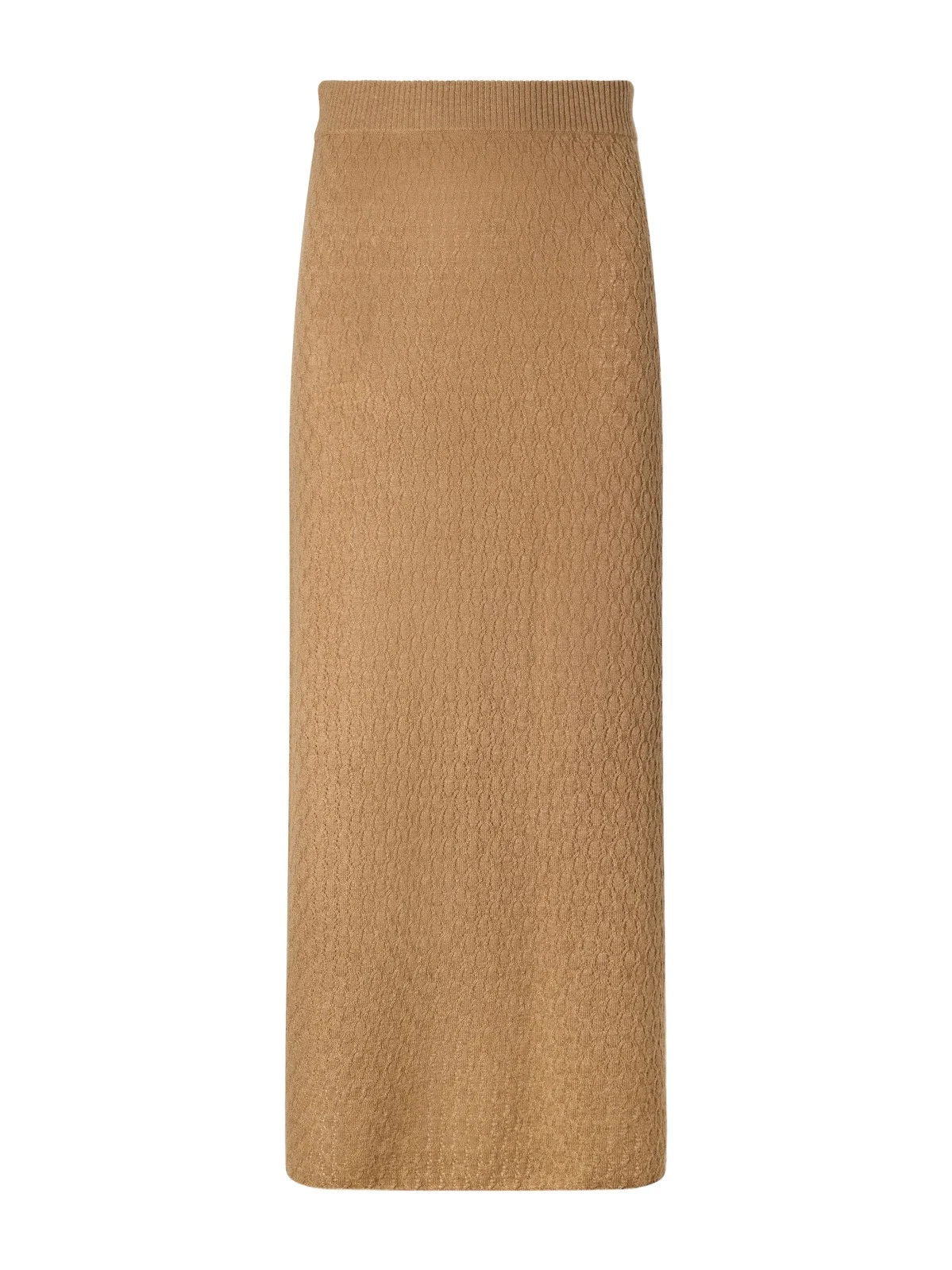 Sunnie Pointelle-knit Cashmere Midi Skirt