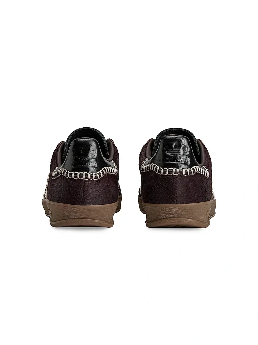 adidas Y-3 Men's adidas X Wales Bonner Gazelle Pony Hair Low-Top Sneakers | Thumbnail 3 adidas Y-3 Men's adidas X Wales Bonner Gazelle Pony Hair Low-Top Sneakers | Thumbnail 3