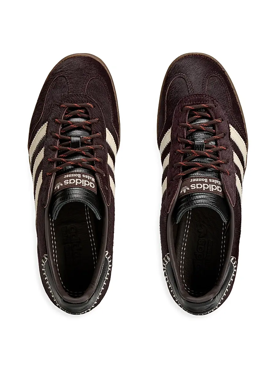 adidas Y-3 Men's adidas X Wales Bonner Gazelle Pony Hair Low-Top Sneakers | Thumbnail 4 adidas Y-3 Men's adidas X Wales Bonner Gazelle Pony Hair Low-Top Sneakers | Thumbnail 4