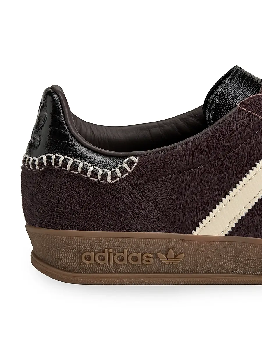 adidas Y-3 Men's adidas X Wales Bonner Gazelle Pony Hair Low-Top Sneakers | Thumbnail 7 adidas Y-3 Men's adidas X Wales Bonner Gazelle Pony Hair Low-Top Sneakers | Thumbnail 7