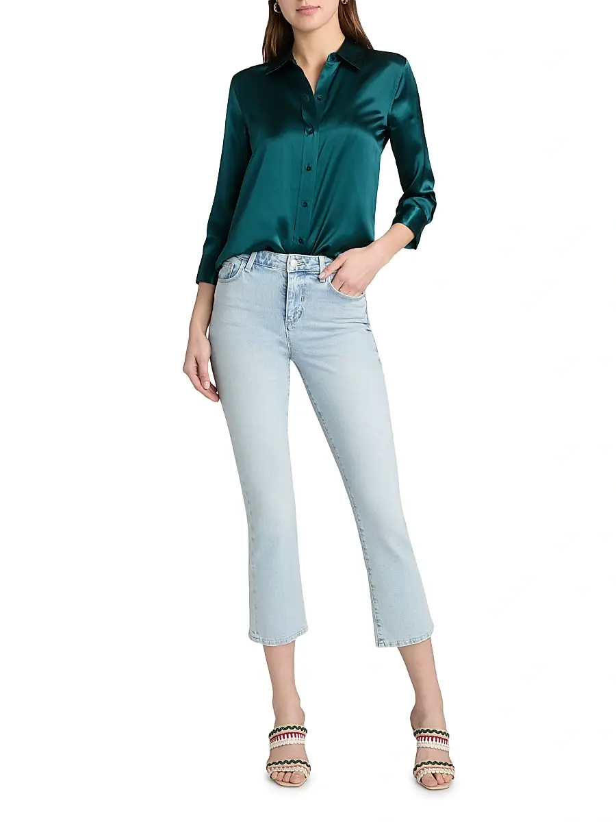 L'Agence Women's Tati Crop Micro Bootcut Jeans | Thumbnail 2 L'Agence Women's Tati Crop Micro Bootcut Jeans | Thumbnail 2