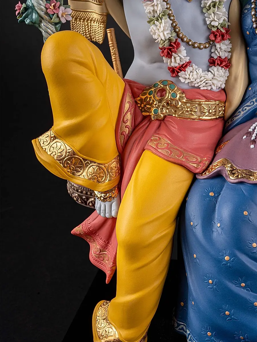 Lladro Radha Krishna on a Swing Figurine | Thumbnail 7 Lladro Radha Krishna on a Swing Figurine | Thumbnail 7