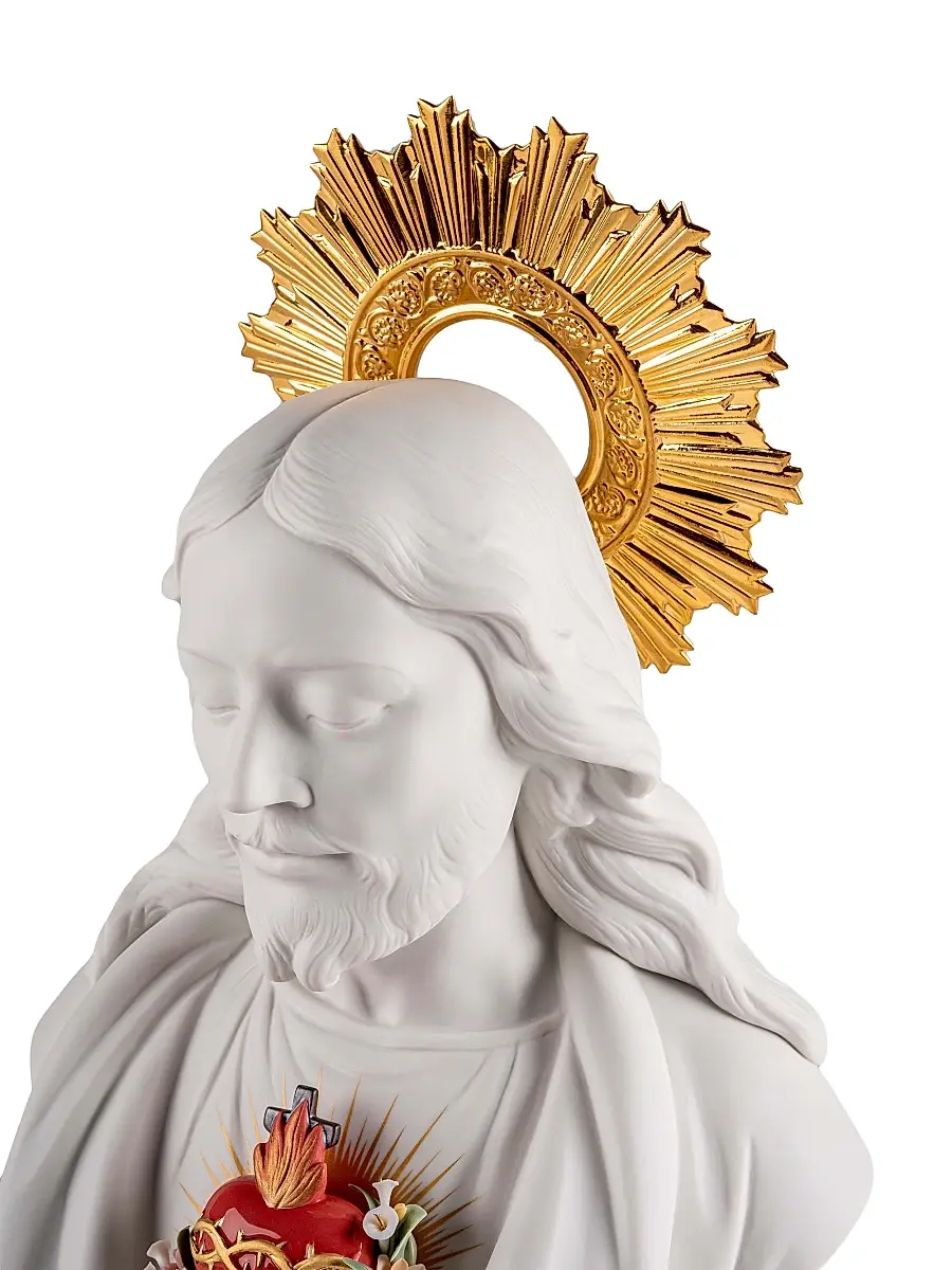 Lladro The Sacred Heart of Jesus Bust | Thumbnail 5