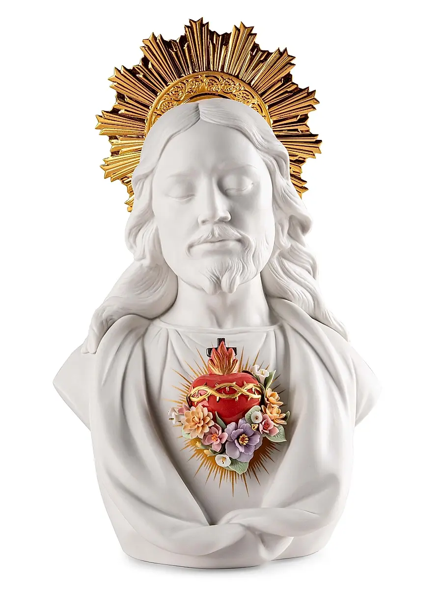 Lladro The Sacred Heart of Jesus Bust