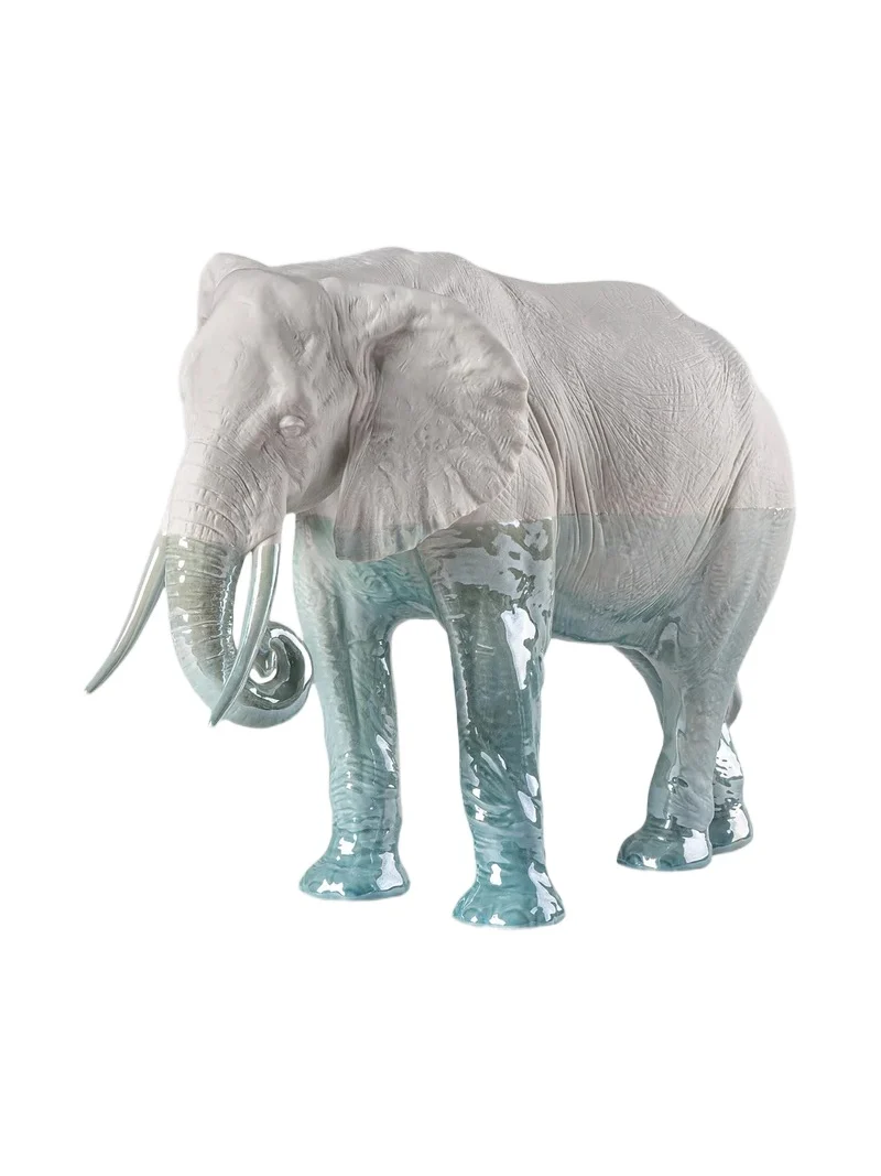 Lladro Underwater Elephant Porcelain Sculpture