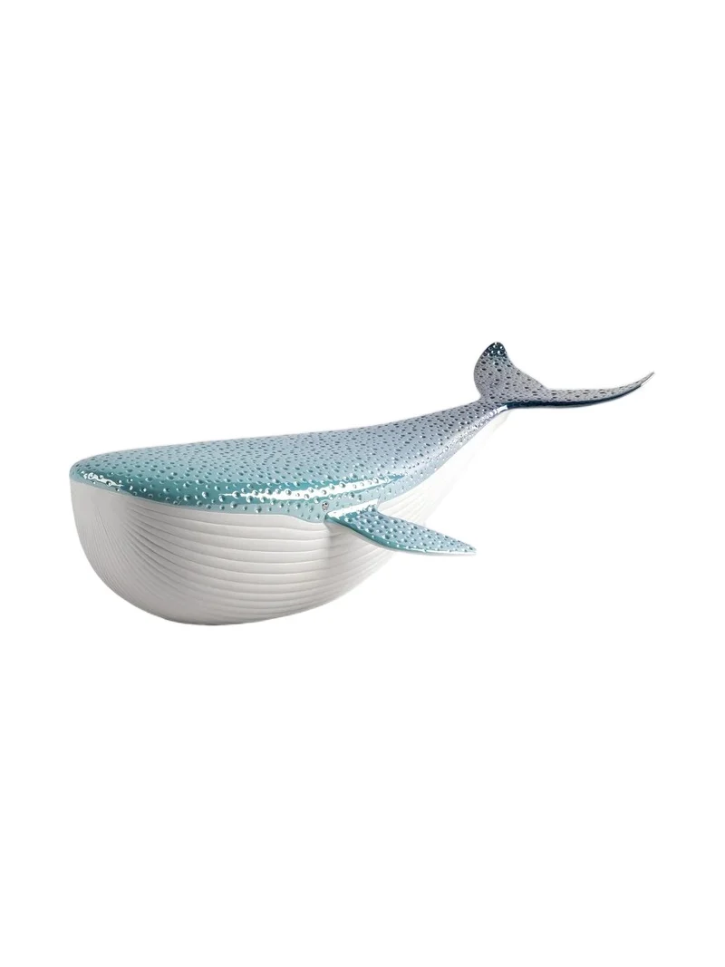 Lladro Porcelain Whale Sculpture