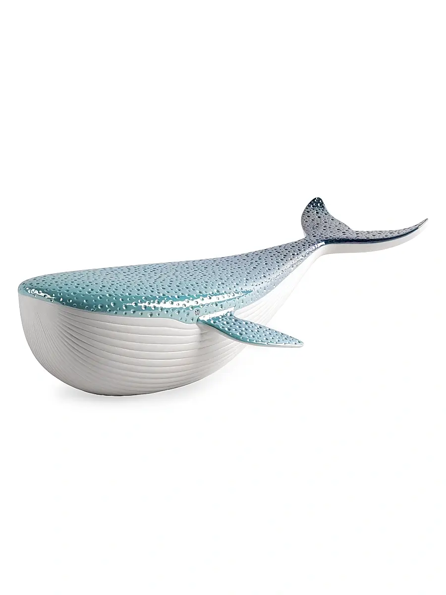 Lladro Porcelain Whale Sculpture