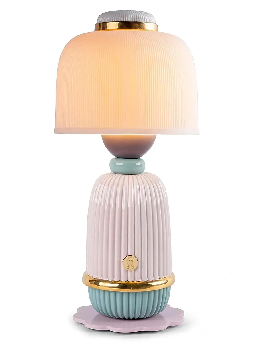 Lladro Kokeshi Porcelain Lamp