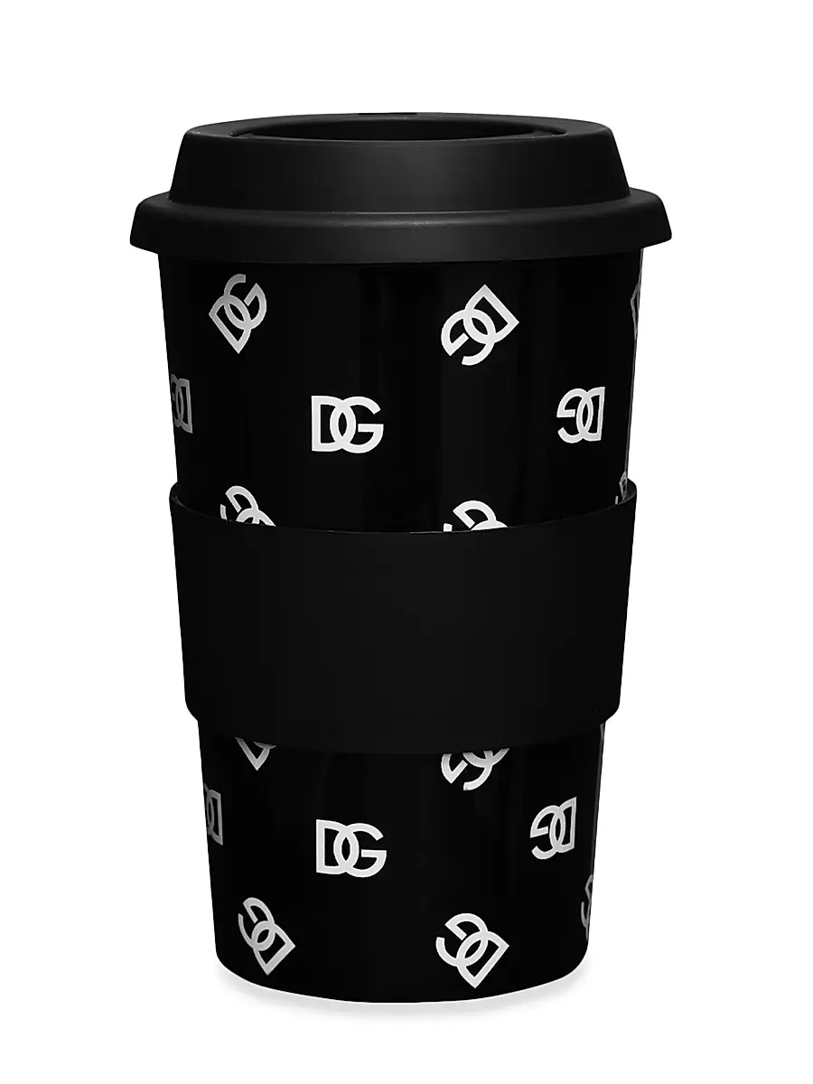 Dolce & Gabbana DG Logo Mug & Lid - Black | Thumbnail 2 Dolce & Gabbana DG Logo Mug & Lid - Black | Thumbnail 2