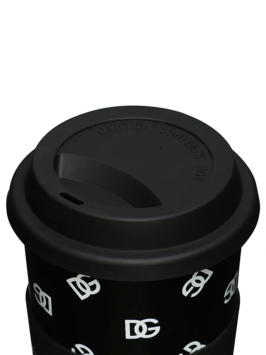 Dolce & Gabbana DG Logo Mug & Lid - Black | Thumbnail 4 Dolce & Gabbana DG Logo Mug & Lid - Black | Thumbnail 4