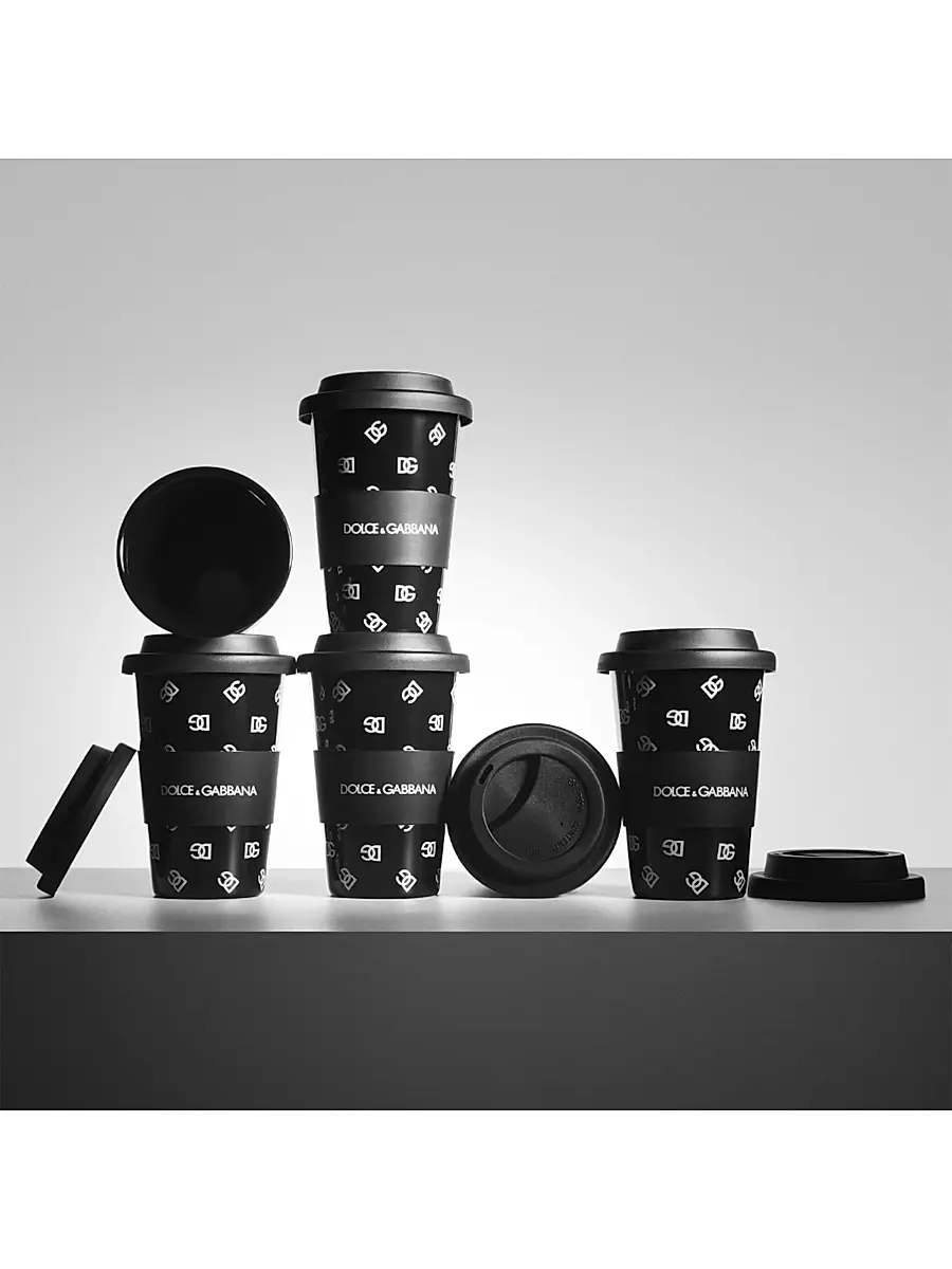 Dolce & Gabbana DG Logo Mug & Lid - Black | Thumbnail 6 Dolce & Gabbana DG Logo Mug & Lid - Black | Thumbnail 6