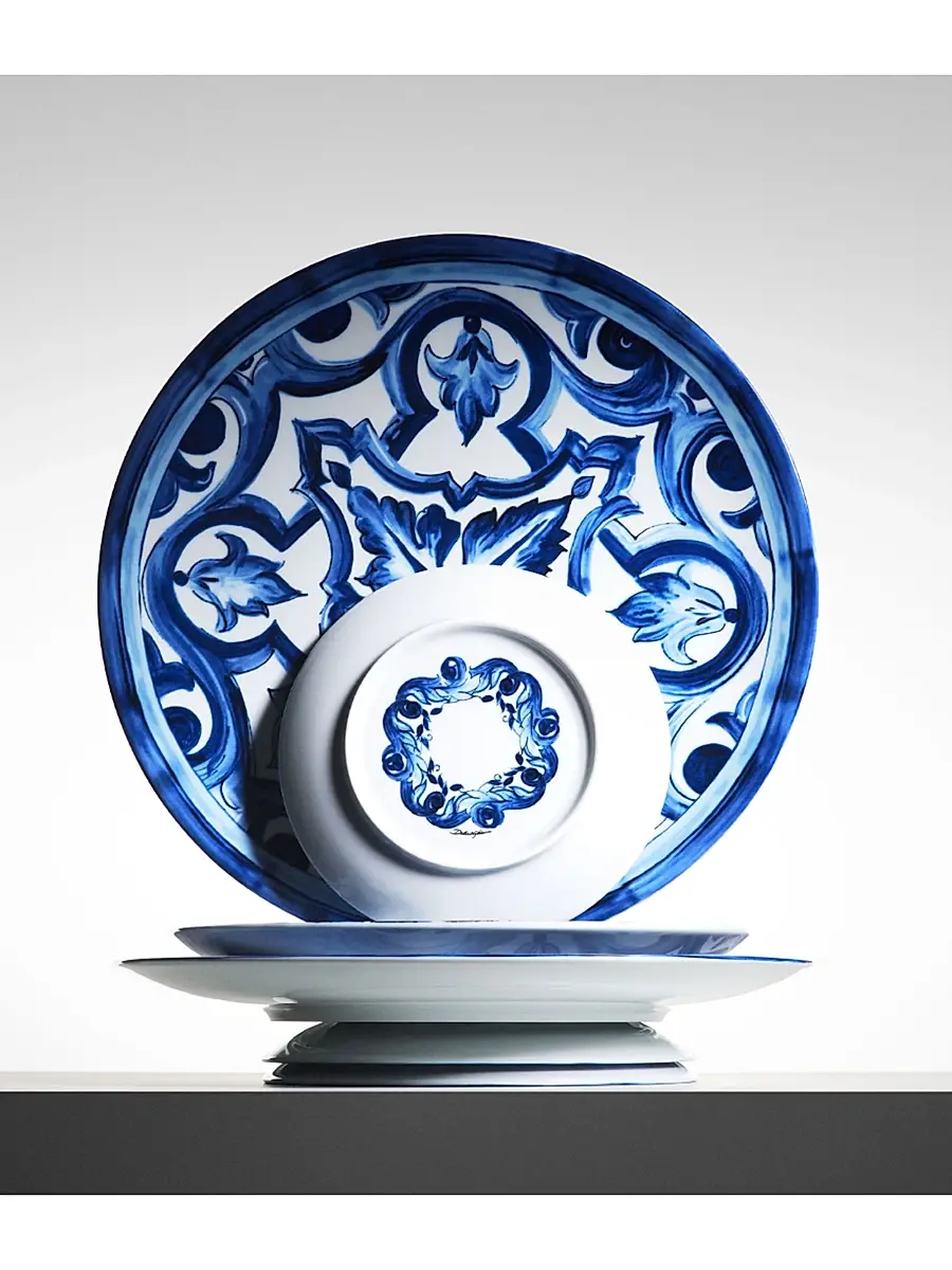 Dolce & Gabbana Blue Mediterraneo Stella Charger Plate | Thumbnail 5 Dolce & Gabbana Blue Mediterraneo Stella Charger Plate | Thumbnail 5