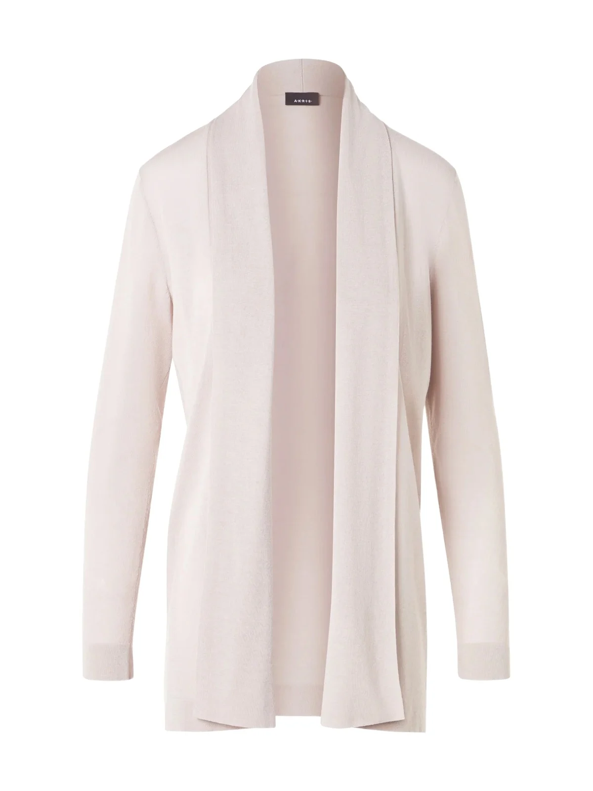 Akris Shawl Collar Long Silk-Cotton Cardigan