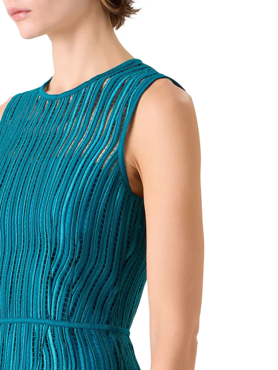 Akris Wave Guipure Sheath Dress | Thumbnail 5