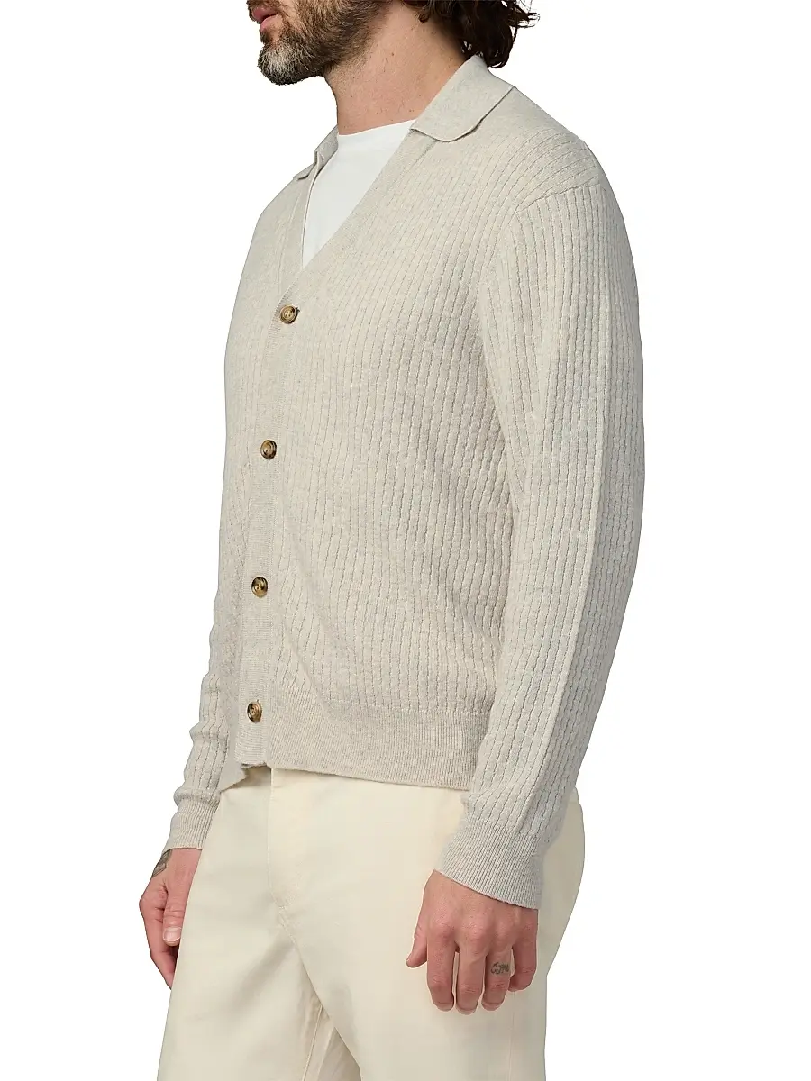 Joe's Jeans Men's Rib-Knit Cardigan | Thumbnail 4 Joe's Jeans Men's Rib-Knit Cardigan | Thumbnail 4
