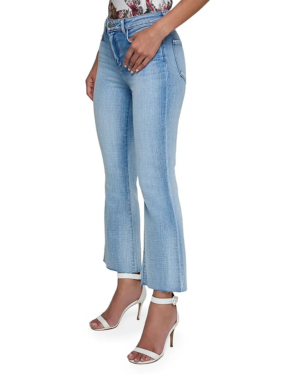 L'Agence Women's Kendra High-Rise Cropped Flare Jeans | Thumbnail 4 L'Agence Women's Kendra High-Rise Cropped Flare Jeans | Thumbnail 4