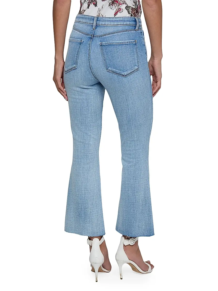 L'Agence Women's Kendra High-Rise Cropped Flare Jeans | Thumbnail 5 L'Agence Women's Kendra High-Rise Cropped Flare Jeans | Thumbnail 5