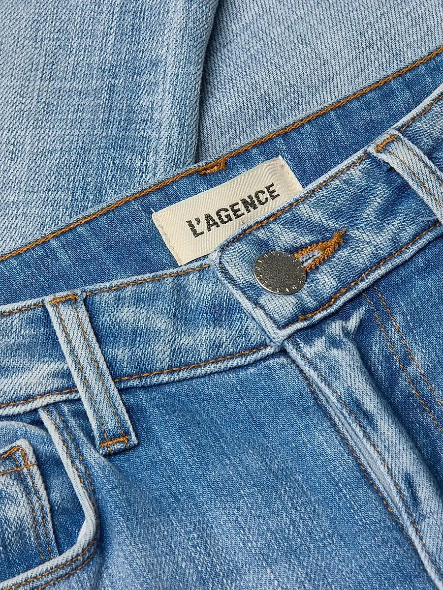 L'Agence Women's Kendra High-Rise Cropped Flare Jeans | Thumbnail 6 L'Agence Women's Kendra High-Rise Cropped Flare Jeans | Thumbnail 6