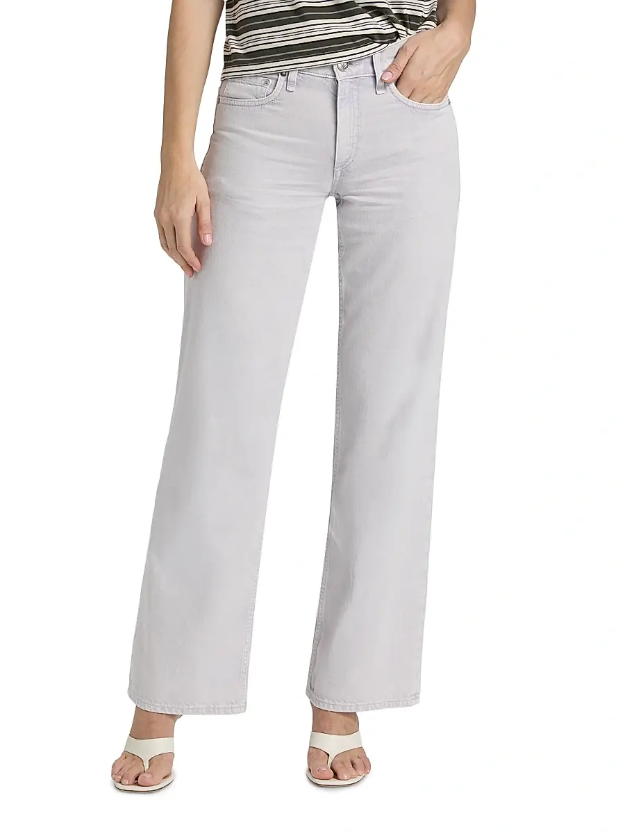 rag & bone Women's Cam Featherweight Low-Rise Full Straight-Leg Jeans | Thumbnail 3 rag & bone Women's Cam Featherweight Low-Rise Full Straight-Leg Jeans | Thumbnail 3