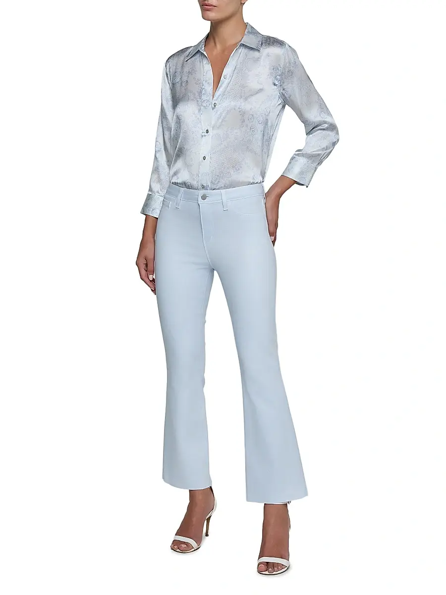 L'Agence Women's Kendra High-Rise Crop Flare Jeans | Thumbnail 2 L'Agence Women's Kendra High-Rise Crop Flare Jeans | Thumbnail 2