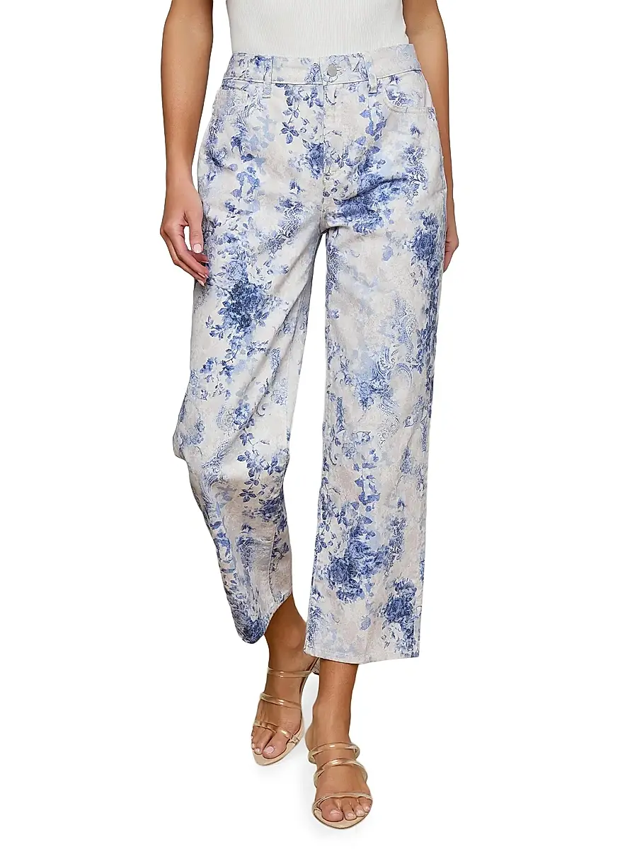 L'Agence Women's June Ultra-High-Rise Crop Stovepipe Jeans | Thumbnail 3 L'Agence Women's June Ultra-High-Rise Crop Stovepipe Jeans | Thumbnail 3