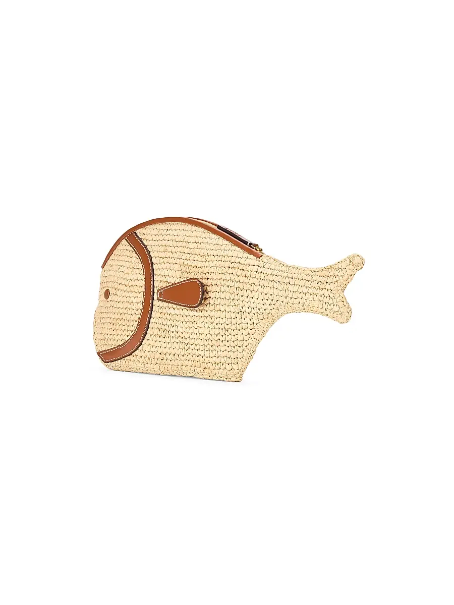 Staud Women's Pesce Raffia Clutch | Thumbnail 2 Staud Women's Pesce Raffia Clutch | Thumbnail 2
