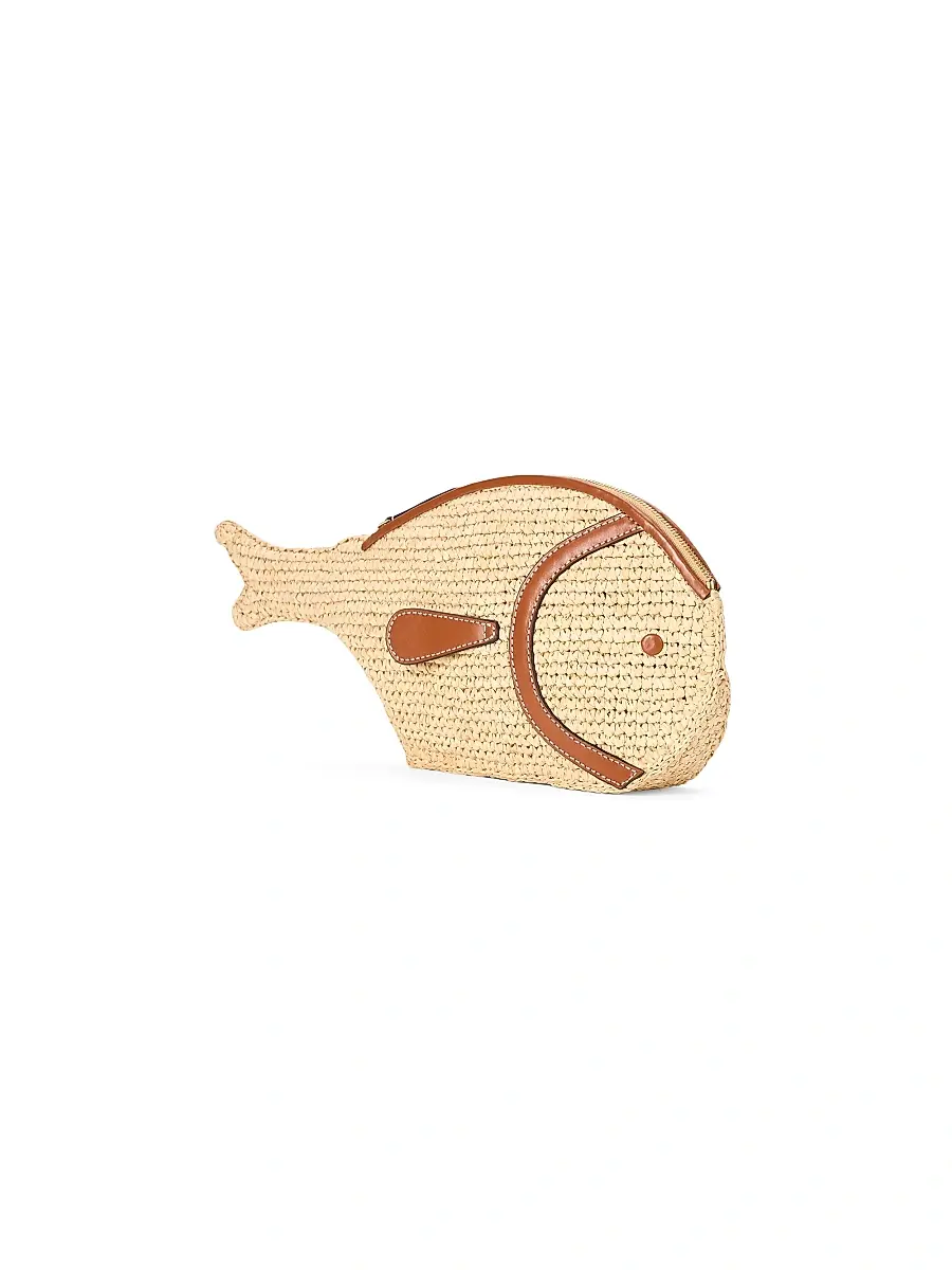 Staud Women's Pesce Raffia Clutch | Thumbnail 4 Staud Women's Pesce Raffia Clutch | Thumbnail 4