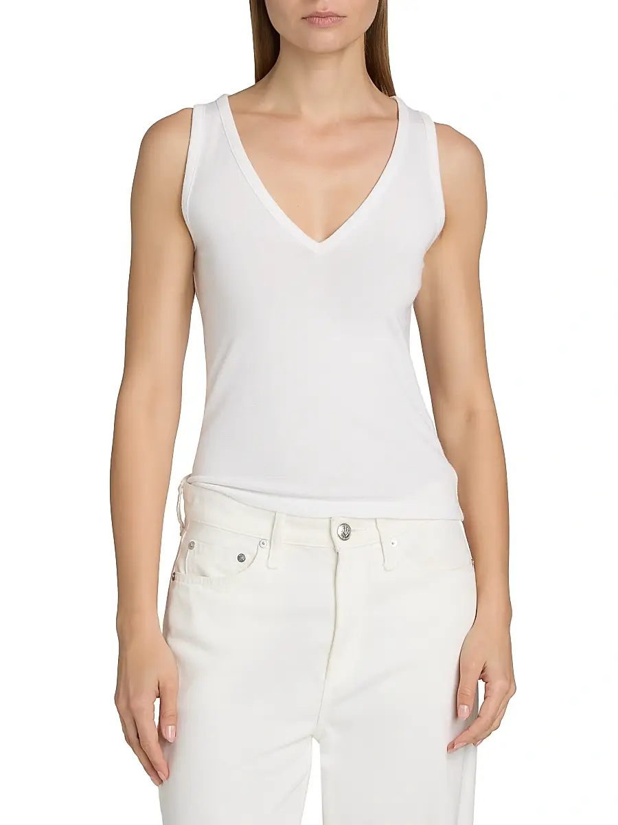 rag & bone Women's Jersey V-Neck Tank | Thumbnail 3 rag & bone Women's Jersey V-Neck Tank | Thumbnail 3