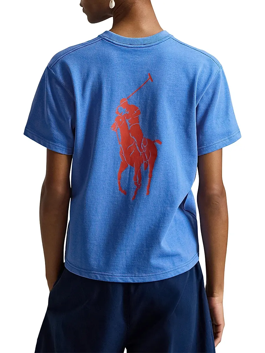 Polo Ralph Lauren Women's Logo Back Crewneck T-Shirt | Thumbnail 4 Polo Ralph Lauren Women's Logo Back Crewneck T-Shirt | Thumbnail 4