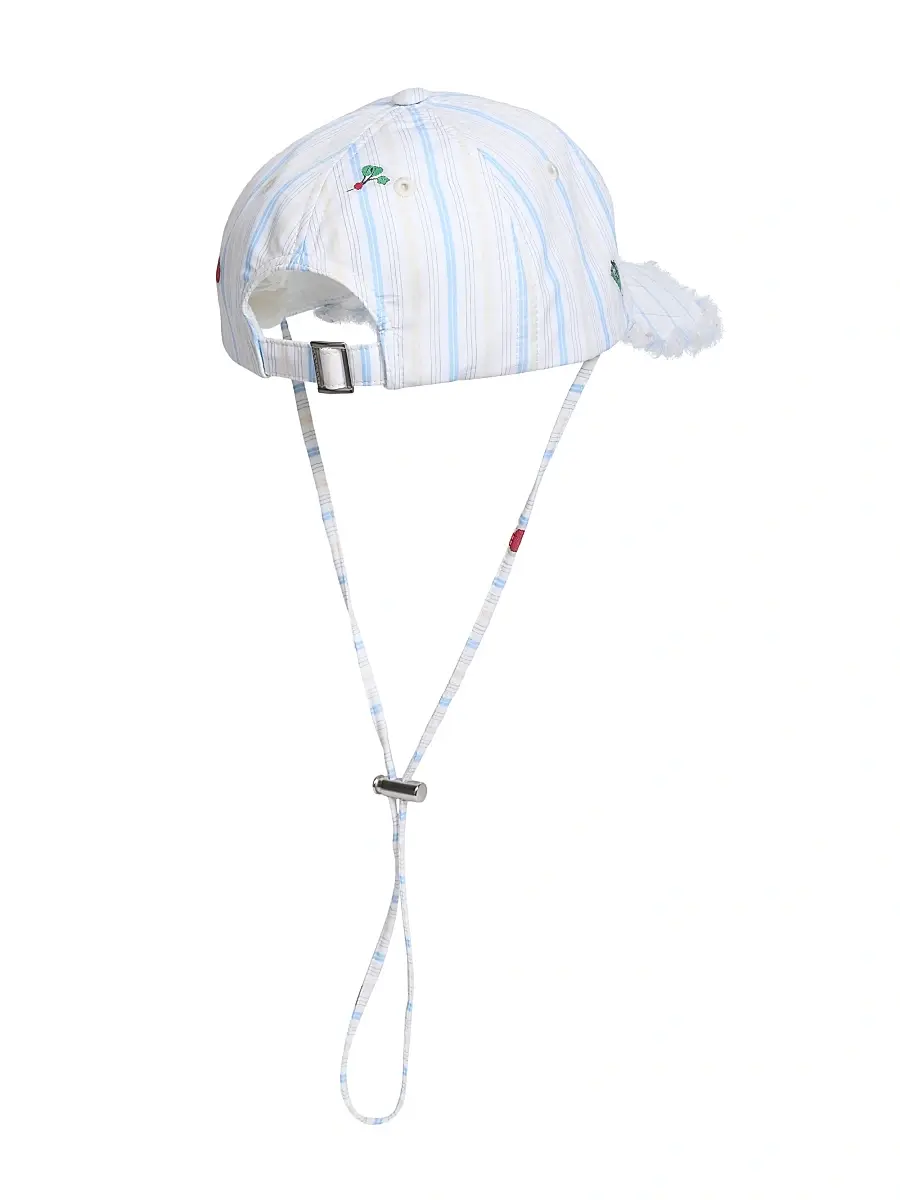 Jacquemus Men's Artichoke Striped Drawcord Baseball Cap | Thumbnail 3 Jacquemus Men's Artichoke Striped Drawcord Baseball Cap | Thumbnail 3